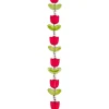 Crystal Lane DIY Flower 7-inch Bead Strand Tulip Red 14x16mm- 9pcs