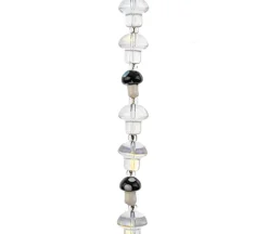 Crystal Lane DIY Flower 7-inch Bead Strand Mushroom Black 10x14mm