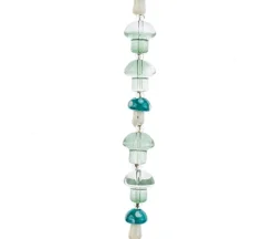 Crystal Lane DIY Flower 7-inch Bead Strand Mushroom Blue 10x14mm