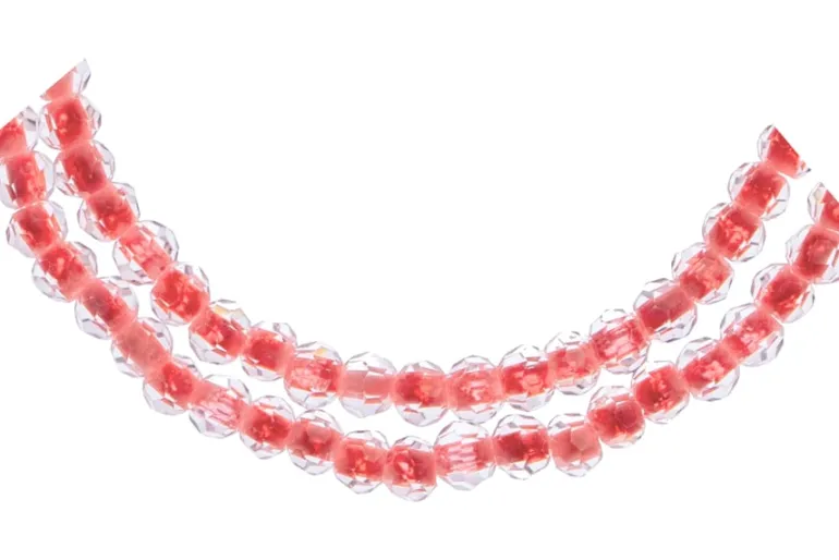 Crystal Lane Green and Dark Blue Rondelle Beads, 4mm