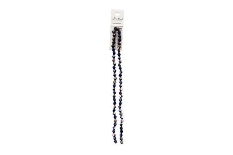 Crystal Lane 7-inch Strands 6mm Bicone Opaque Gold Iris