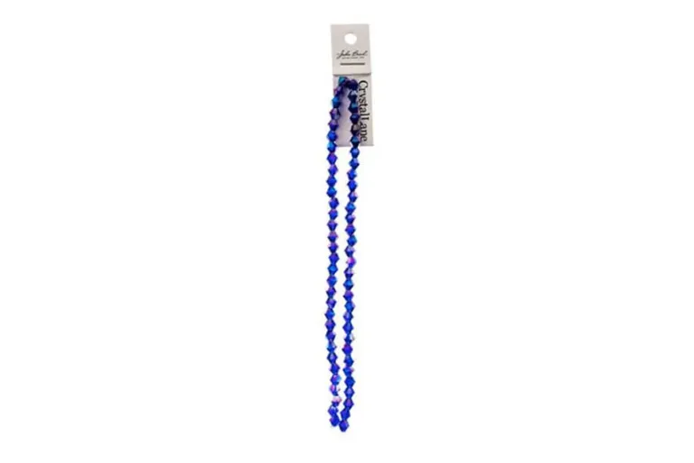 Crystal Lane 7-inch Strands 6mm Bicone Opaque Gold Iris