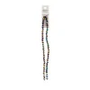 Crystal Lane 7-inch Strands 6mm Bicone Opaque Dark Sapphire with Half Multi Color Iris