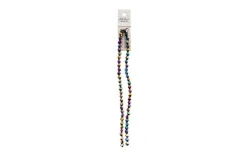 Crystal Lane 7-inch Strands 6mm Bicone Opaque Dark Sapphire with Half Multi Color Iris
