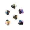 Crystal Lane 7-inch Strands 6mm Bicone Opaque Multi Color Iris