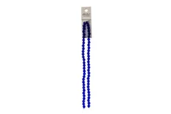 Crystal Lane 7-inch Strands 6mm Bicone Opaque Blue Iris