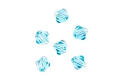 Crystal Lane 7-inch Strands 6mm Bicone Opaque Light Periwinkle
