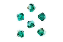Crystal Lane 7-inch Strands 6mm Bicone Opaque Blue AB