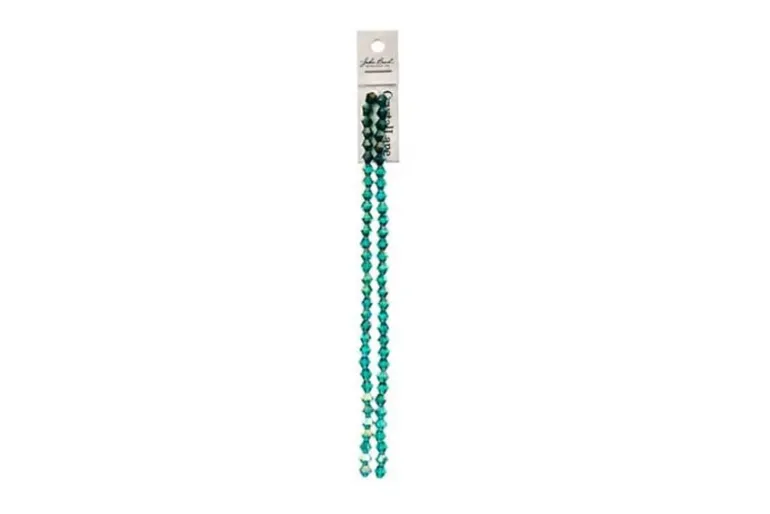 Crystal Lane 7-inch Strands 6mm Bicone Transparent Blue AB