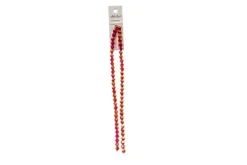 Crystal Lane 7-inch Strands 6mm Bicone Transparent Red