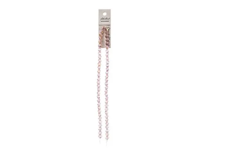 Crystal Lane 7-inch Strands 6mm Bicone Transparent Red AB