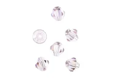Crystal Lane 7-inch Strands 6mm Bicone Transparent Topaz AB