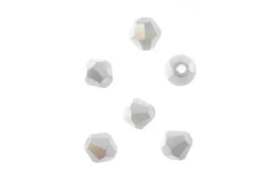 Crystal Lane 7-inch Strands 6mm Bicone Transparent Topaz AB