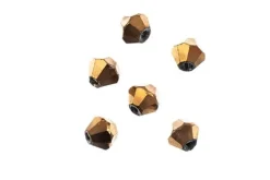 Crystal Lane 7-inch Strands 4mm Bicone Opaque Gunmetal Luster