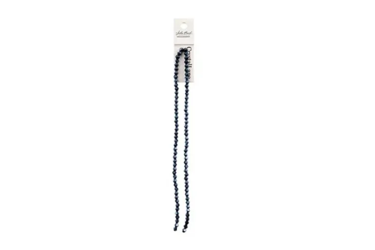 Crystal Lane 7-inch Strands 4mm Bicone Opaque Gunmetal Luster