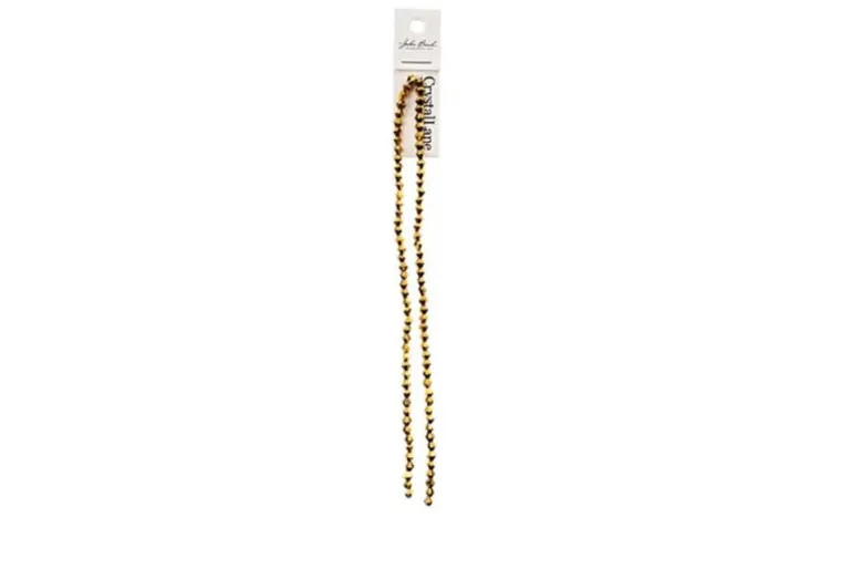 Crystal Lane 7-inch Strands 4mm Bicone Opaque Dark Sapphire with Half Multi Color Iris