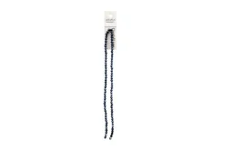 Crystal Lane 7-inch Strands 4mm Bicone Opaque Light Blue with Half Blue Iris