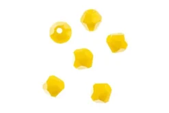 Crystal Lane 7-inch Strands 4mm Bicone Opaque Yellow