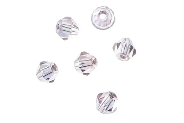 Crystal Lane 7-inch Strands 4mm Bicone Transparent Red