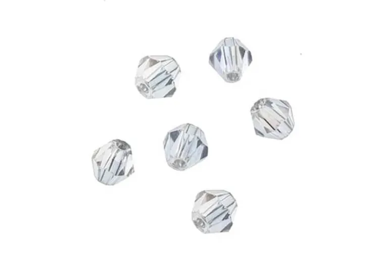 Crystal Lane 7-inch Strands 4mm Bicone Transparent Red