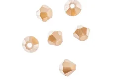 Crystal Lane 7-inch Strands 4mm Bicone Opaque Pink