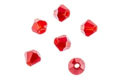 Crystal Lane 7-inch Strands 4mm Bicone Opaque Pink