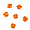 Crystal Lane 7-inch Strands 4mm Bicone Transparent Topaz AB