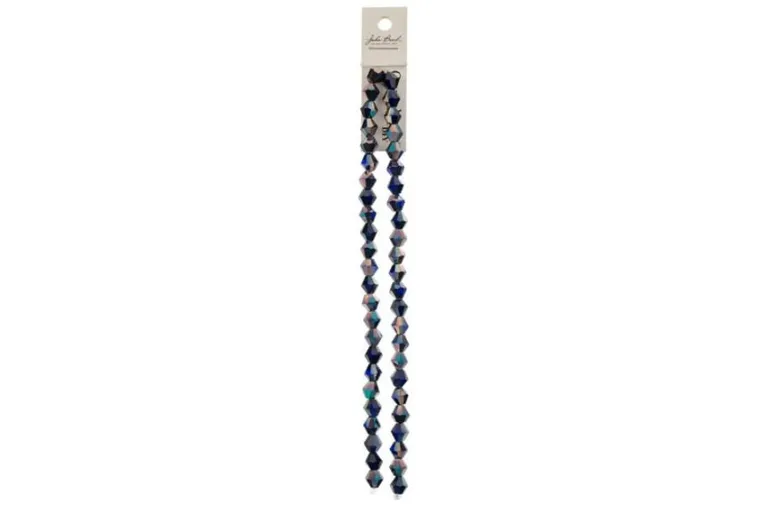 Crystal Lane 7-inch Strands 8mm Opaque Blue Iris