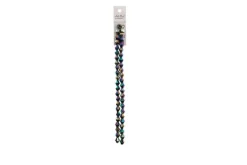 Crystal Lane 7-inch Strands 8mm Transparent Crystal with Half Copper Iris