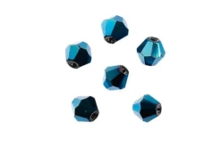 Crystal Lane 7-inch Strands 8mm Transparent Crystal with Half Copper Iris
