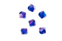 Crystal Lane 7-inch Strands 8mm Transparent Dark Sapphire