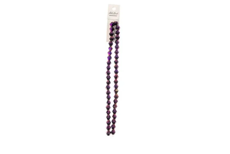 Crystal Lane 7-inch Strands 8mm Transparent Dark Sapphire