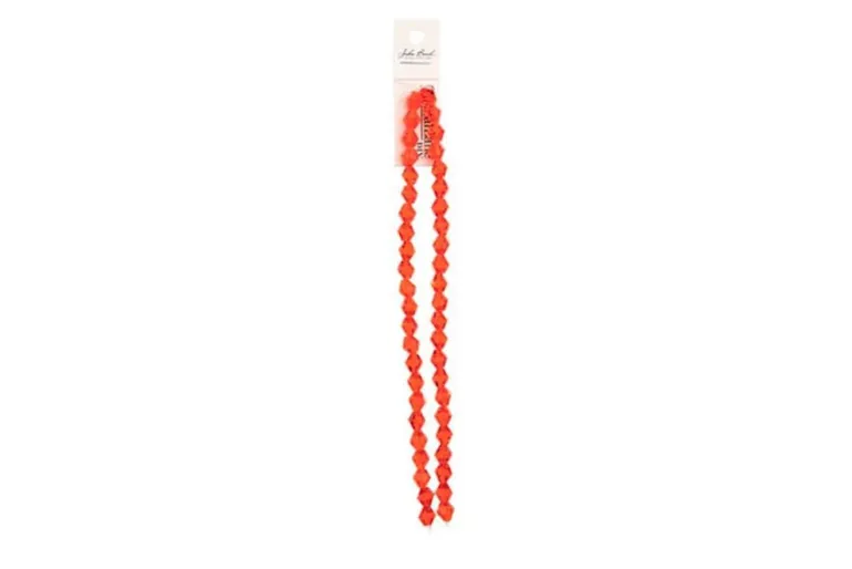 Crystal Lane 7-inch Strands 8mm Transparent Orange