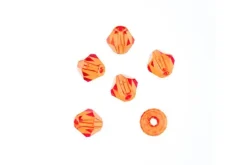 Crystal Lane 7-inch Strands 8mm Transparent Orange