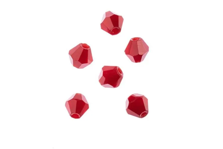 Crystal Lane 7-inch Strands 8mm Transparent Red