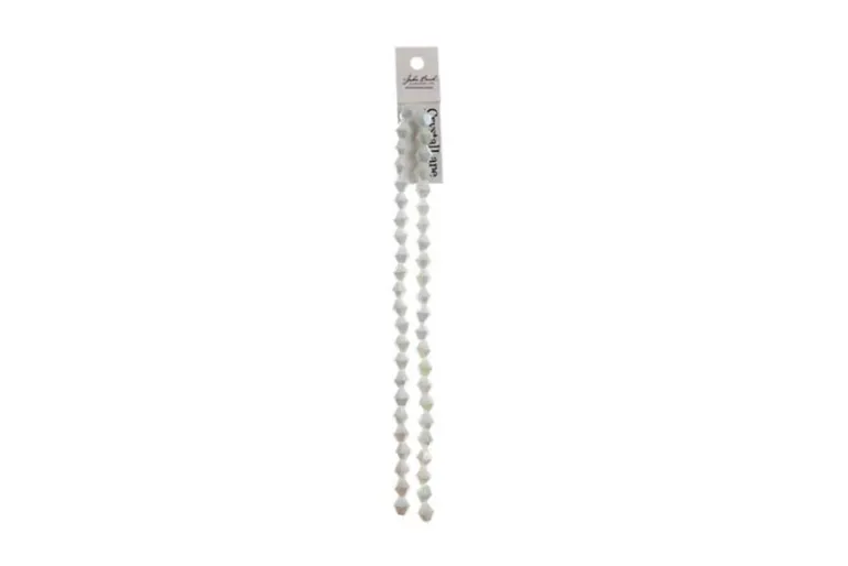 Crystal Lane 7-inch Strands 8mm Transparent Topaz AB