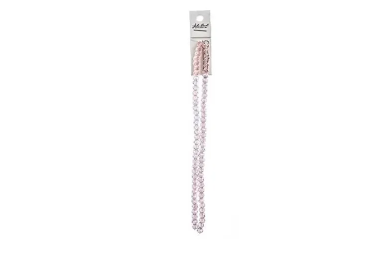 Crystal Lane 7-inch Strands 4x6mm Rondelle Opaque Red