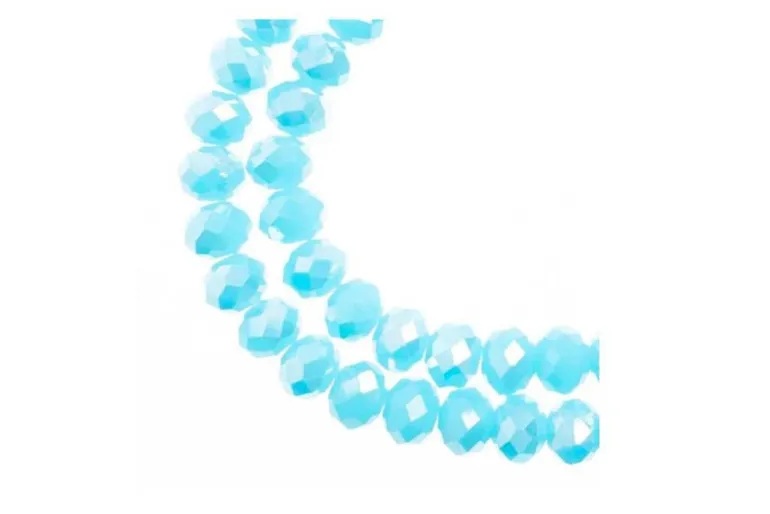 Crystal Lane 7-inch Strands 4x6mm Rondelle Transparent Crystal AB
