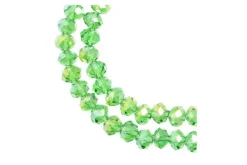 Crystal Lane 7-inch Strands 4x6mm Rondelle Transparent Crystal AB