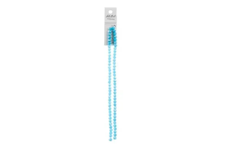 Crystal Lane 7-inch Strands 4x6mm Rondelle Transparent Crystal AB