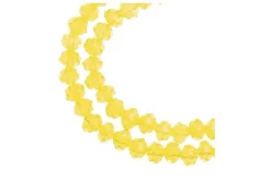 Crystal Lane 7-inch Strands 4x6mm Rondelle Opaque White Matte