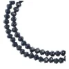 Crystal Lane 7-inch Strands 3x4mm Rondelle Opaque Black