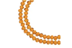 Crystal Lane 7-inch Strands 3x4mm Rondelle Opaque Black