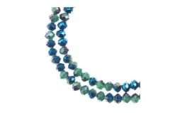 Crystal Lane 7-inch Strands 3x4mm Rondelle Transparent Sapphire AB