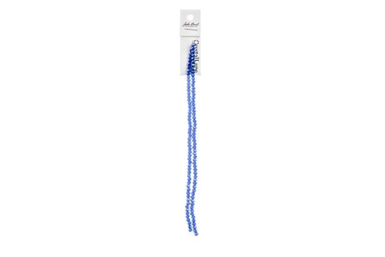Crystal Lane 7-inch Strands 3x4mm Rondelle Opaque Purple Iris