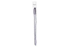 Crystal Lane 7-inch Strands 3x4mm Rondelle Opaque Dark Purple
