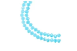 Crystal Lane 7-inch Strands 3x4mm Rondelle Opaque Blue AB
