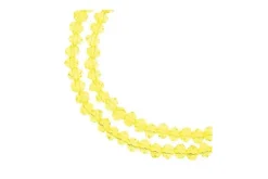 Crystal Lane 7-inch Strands3x4mm Rondelle Transparent Blue AB