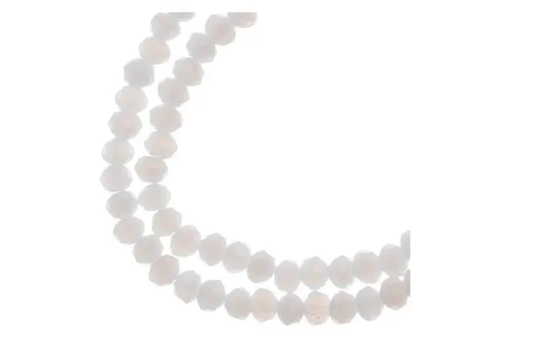 Crystal Lane 7-inch Strands 3x4mm Rondelle Transparent Green AB