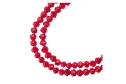 Crystal Lane 7-inch Strands 3x4mm Rondelle Opaque Orange